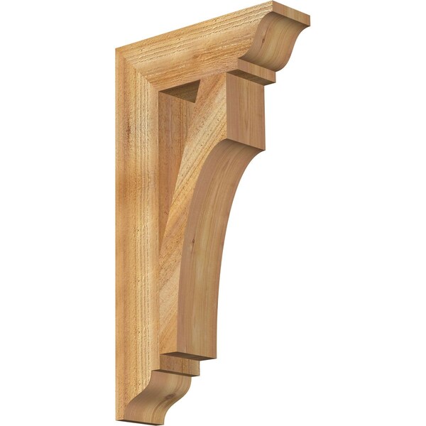 Ekena Millwork Westlake Traditional Rough Sawn Bracket, Western Red Cedar, 4"W x 14"D x 26"H BKT04X14X26WTL01RWR - main